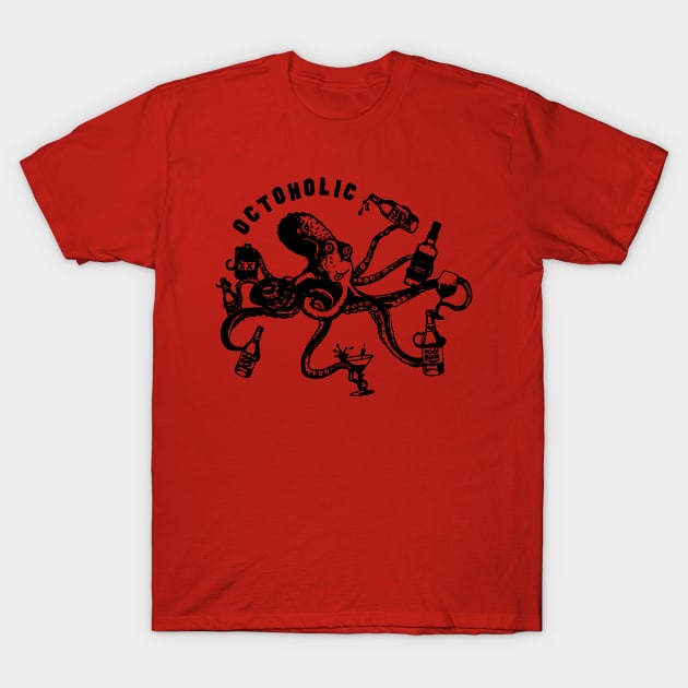 octoholic T-Shirt by light nightmare